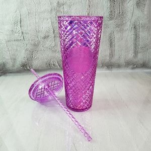 NWT 2023 Starbucks Pink Taffy Jeweled Venti Tumbler